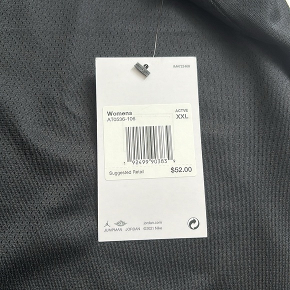 NiKe Jordan Women Reversible V Neck Sleeveless Jersey B&W XX-Large AT0536-106 - Picture 5 of 5